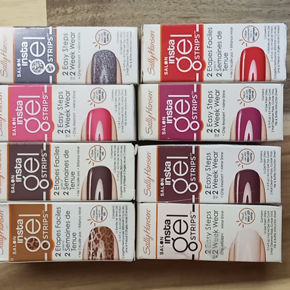 Set of 8 Sally Hansen Salon Insta Gel Strips